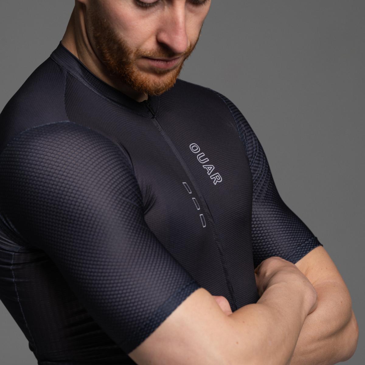 Maillot de ciclismo Unisex Pure Black AERYS OUAR - Negro Negro-6