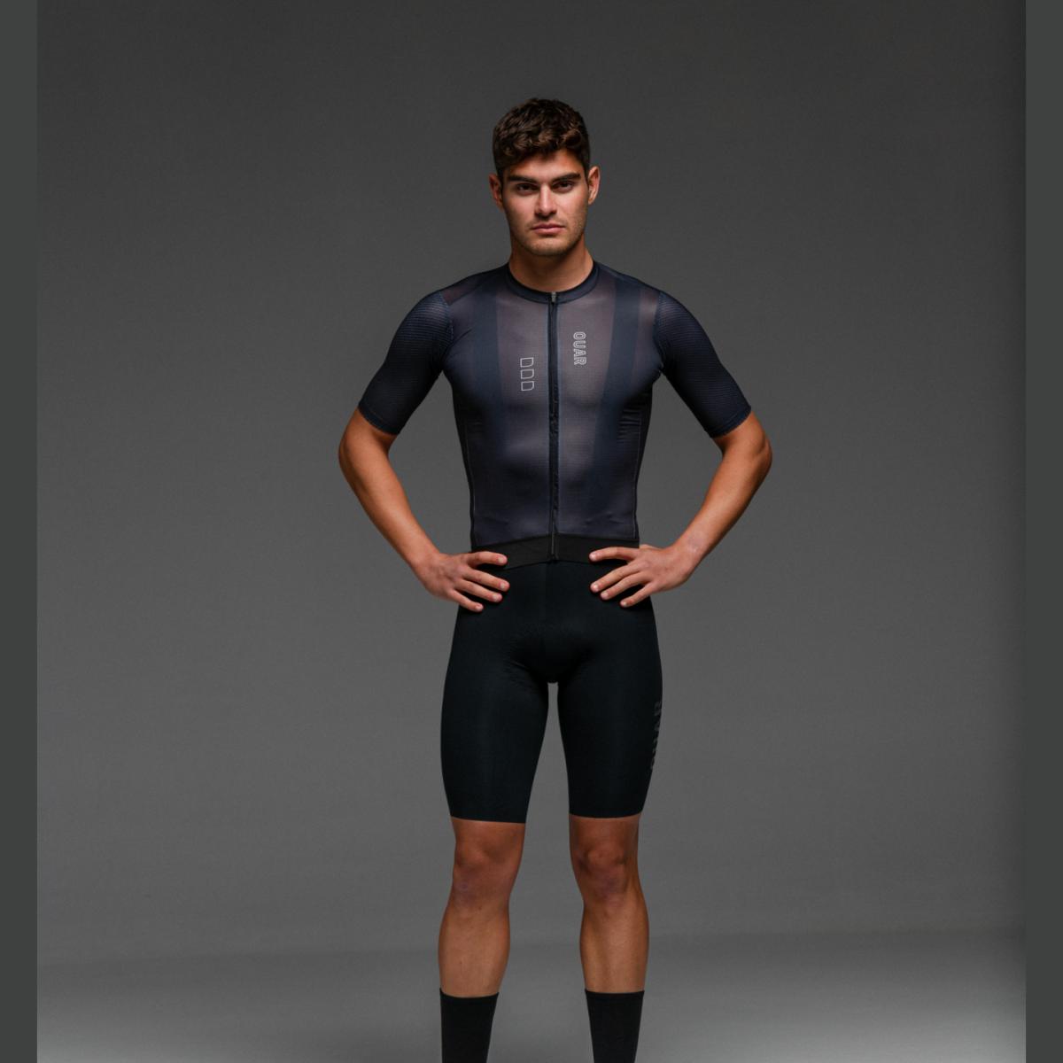 Maillot de ciclismo Unisex Pure Black AERYS OUAR - Negro Negro-8