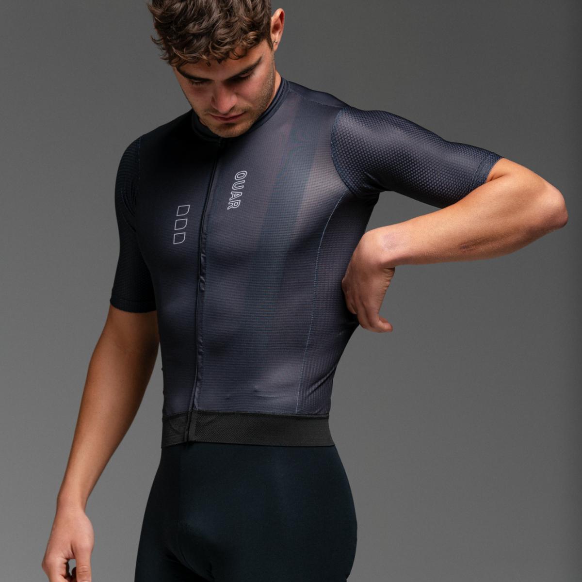 Maillot de ciclismo Unisex Pure Black AERYS OUAR - Negro Negro-11