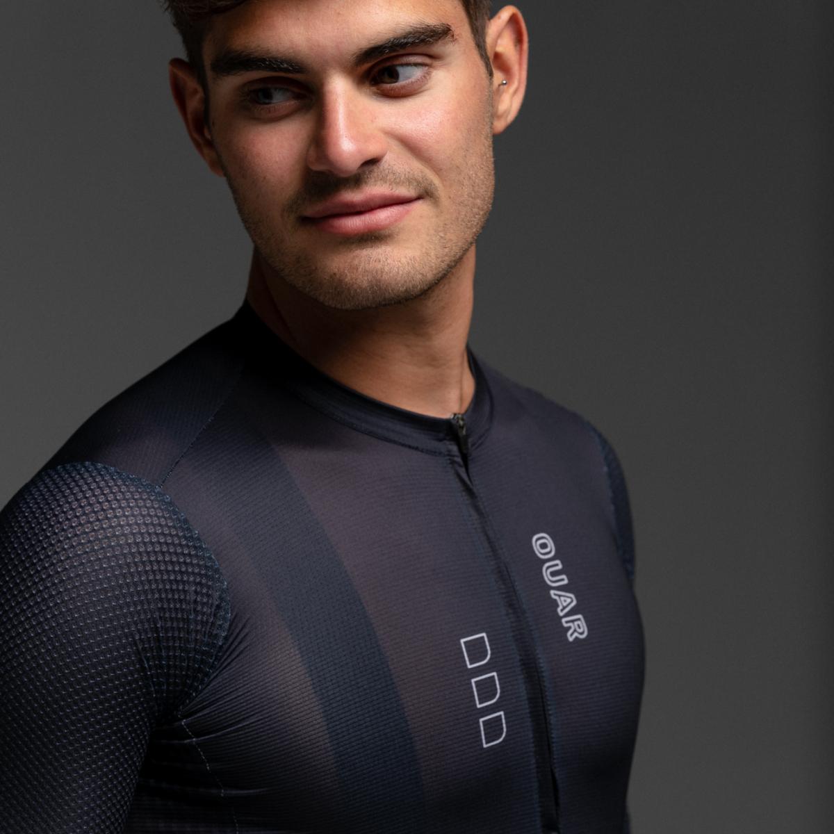 Maillot de ciclismo Unisex Pure Black AERYS OUAR - Negro Negro-12