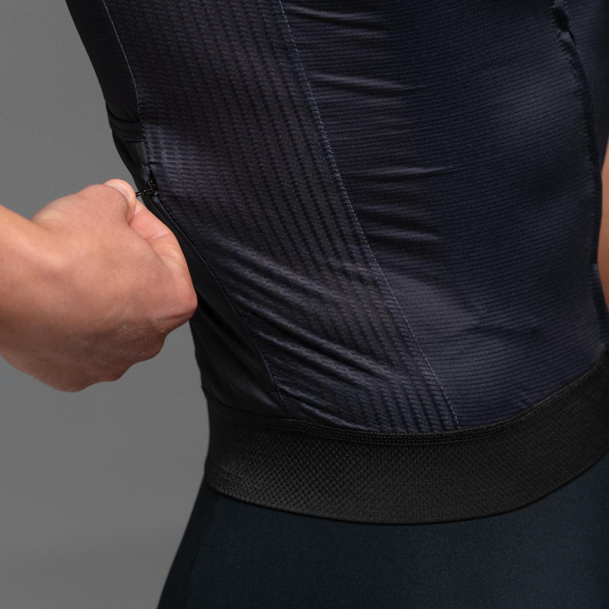 Maillot de ciclismo Unisex Pure Black AERYS OUAR - Negro Negro-14