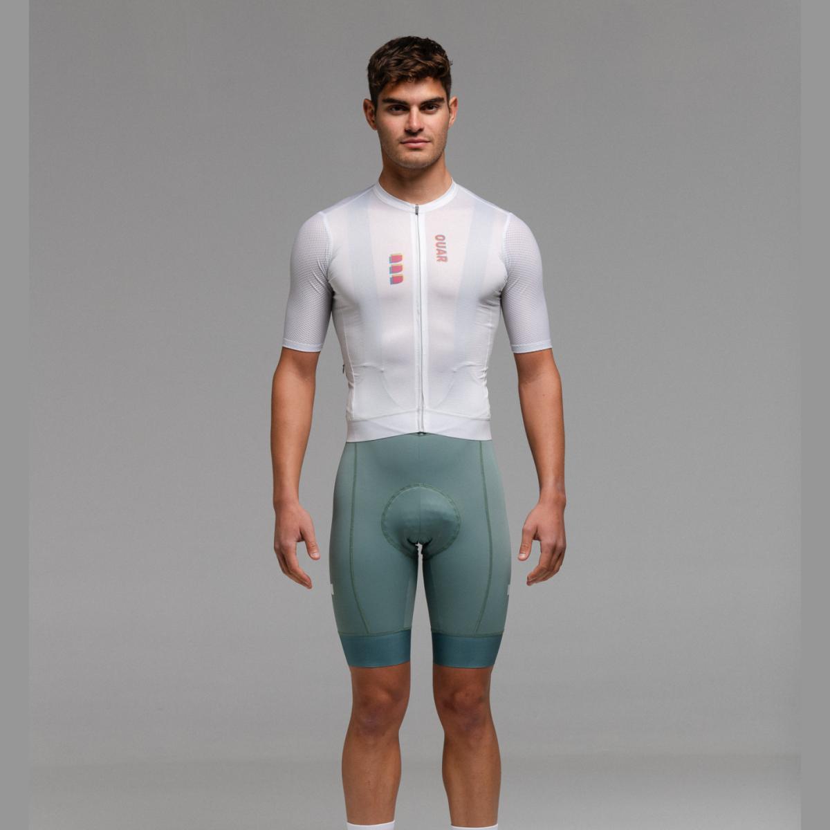 Imagen 0 de Maillot de ciclismo Unisex Pure Black AERYS OUAR Blanco roto