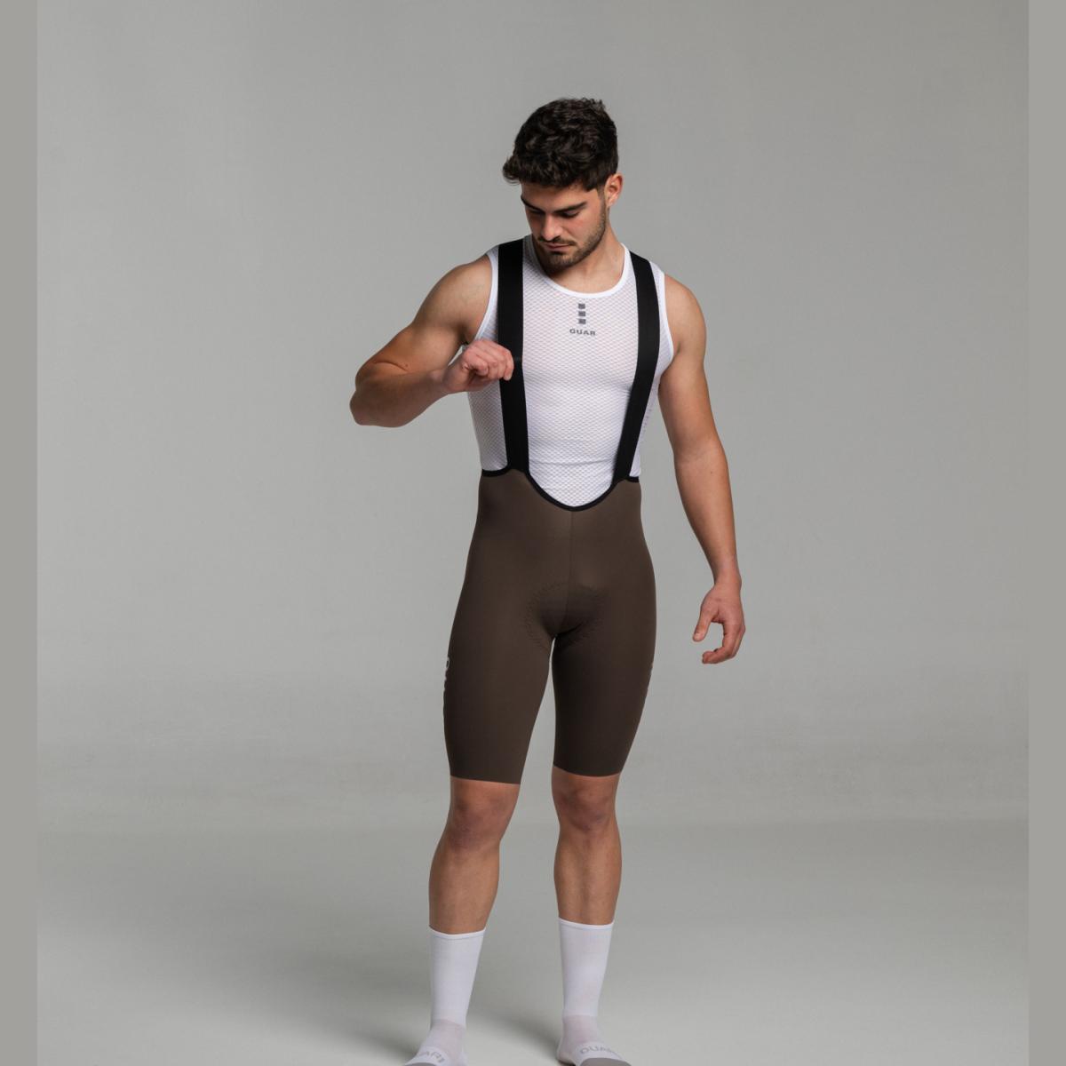Culotte de ciclismo de Hombre Cocoa AERYS OUAR - Marrón Marrón-8