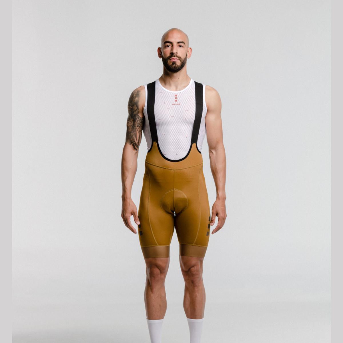 Imagen 0 de Culotte de ciclismo de Hombre Terroir EVO OUAR Amarillo / Marrón