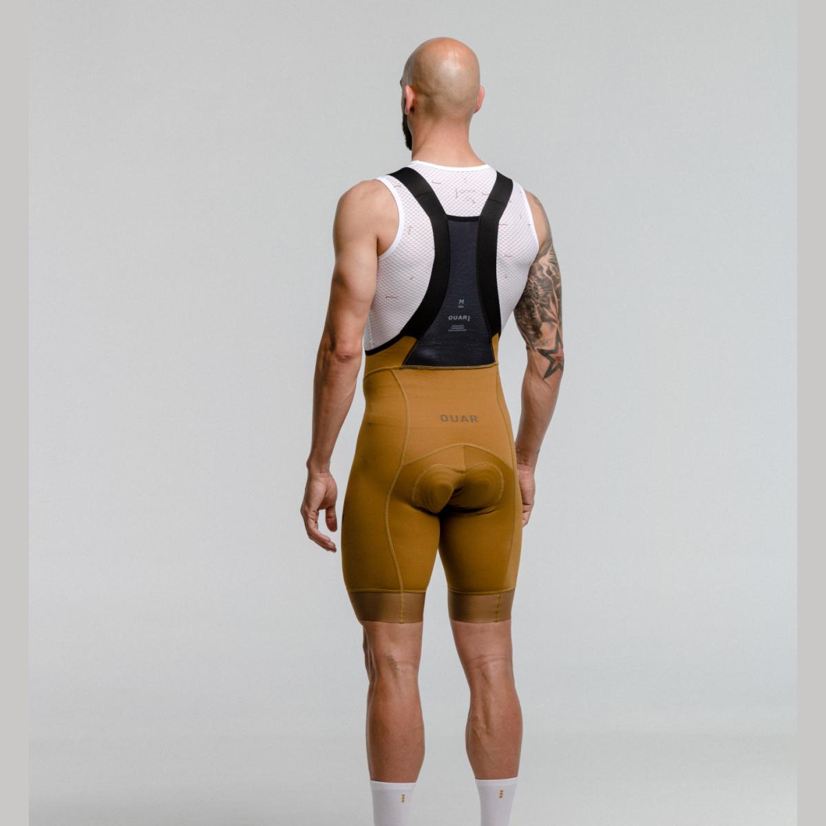 Culotte de ciclismo de Hombre Terroir EVO OUAR - Amarillo / Marrón Amarillo / Marrón-2