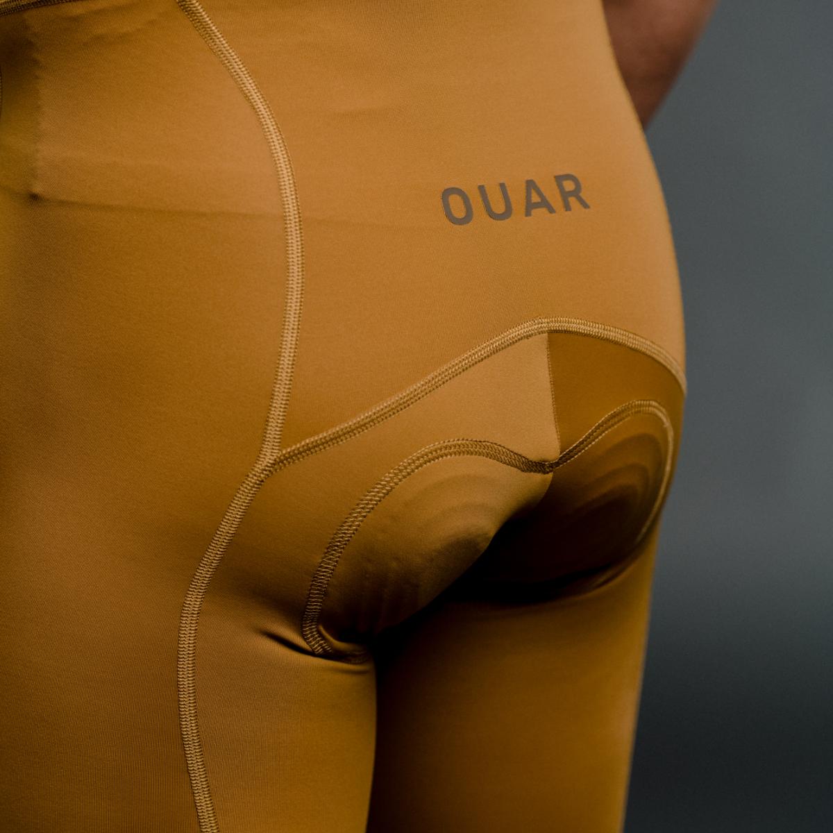 Culotte de ciclismo de Hombre Terroir EVO OUAR - Amarillo / Marrón Amarillo / Marrón-6