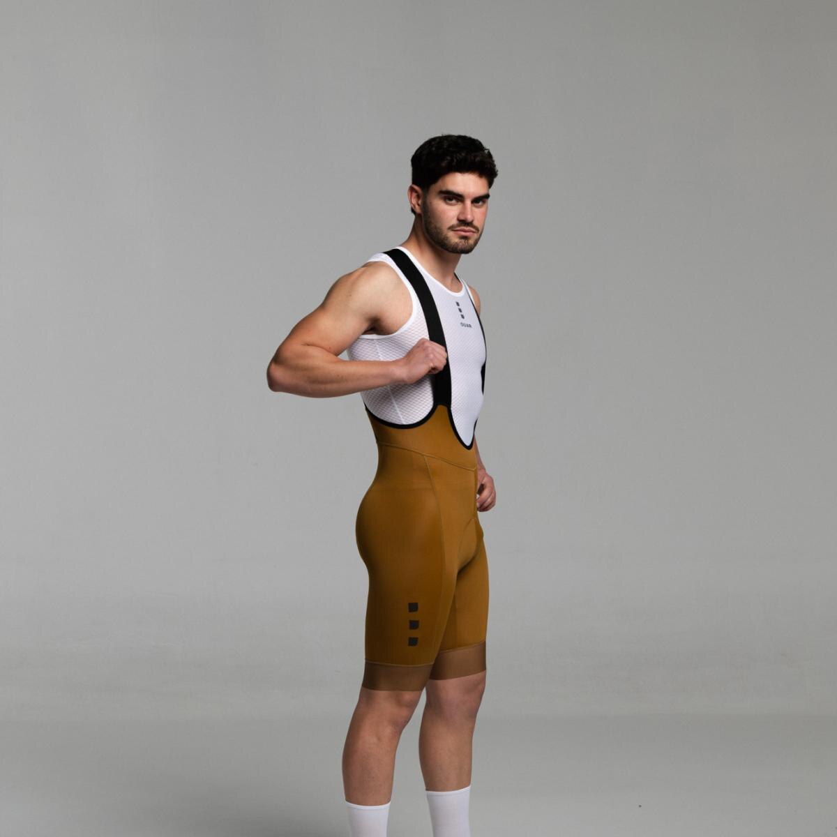 Culotte de ciclismo de Hombre Terroir EVO OUAR - Amarillo / Marrón Amarillo / Marrón-9