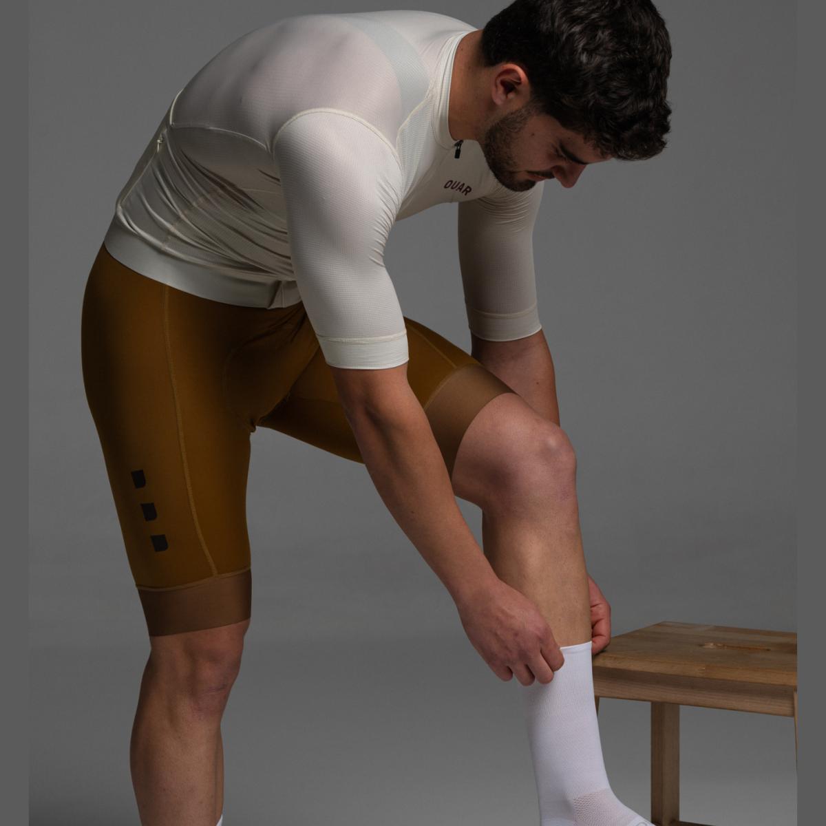 Culotte de ciclismo de Hombre Terroir EVO OUAR - Amarillo / Marrón Amarillo / Marrón-11