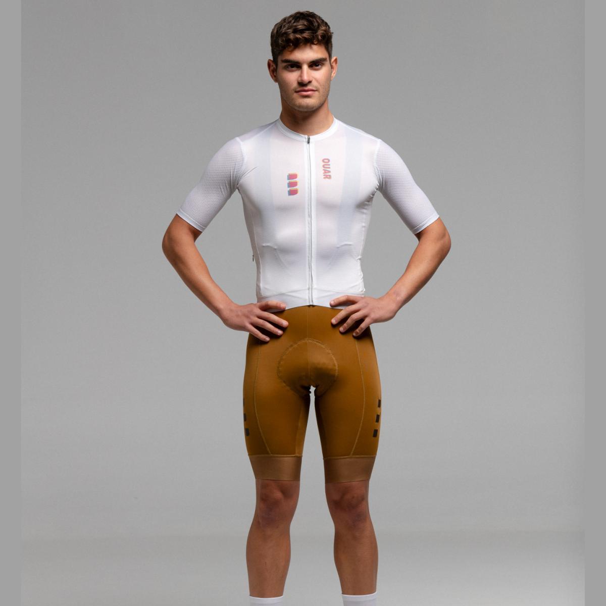 Culotte de ciclismo de Hombre Terroir EVO OUAR - Amarillo / Marrón Amarillo / Marrón-12