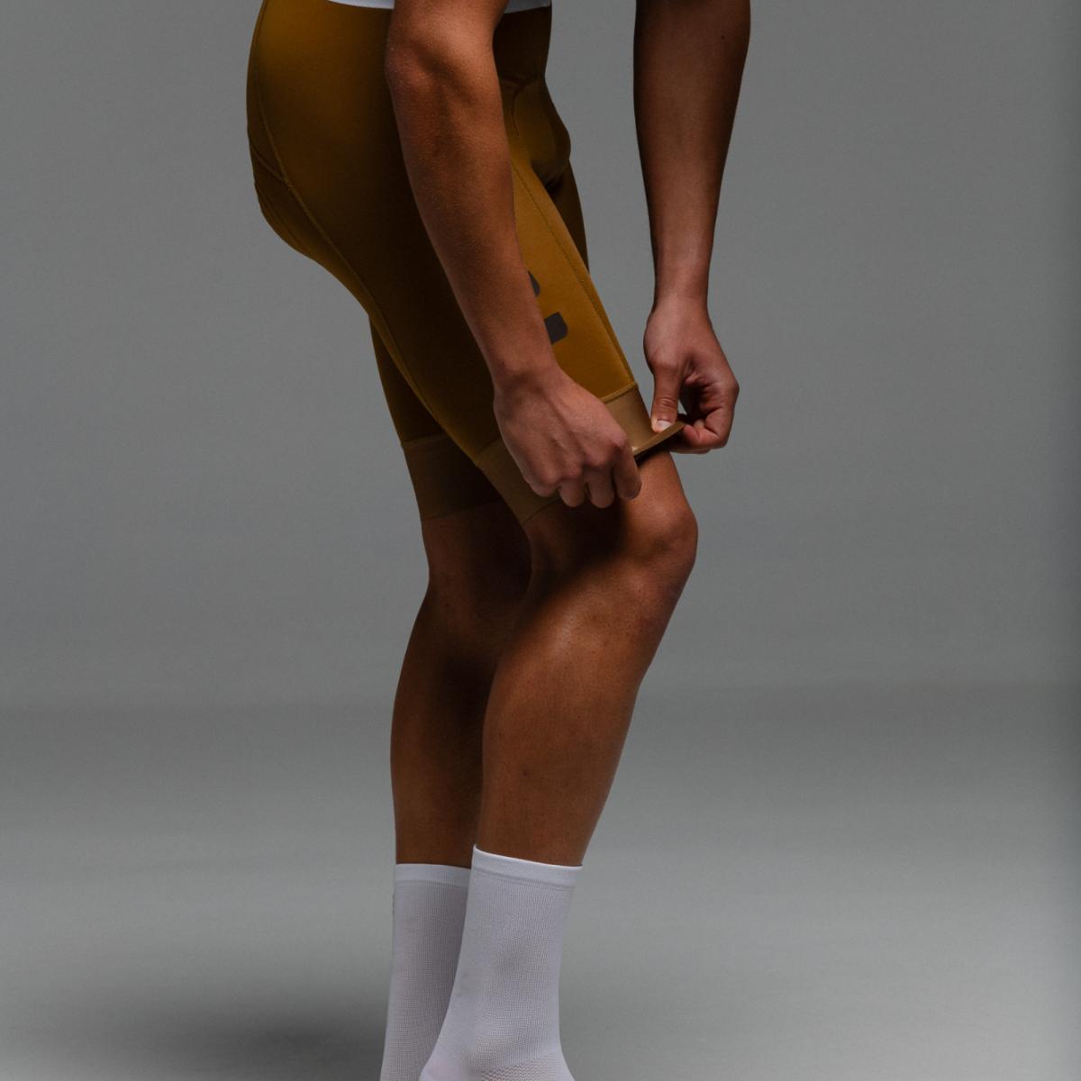 Culotte de ciclismo de Hombre Terroir EVO OUAR - Amarillo / Marrón Amarillo / Marrón-13