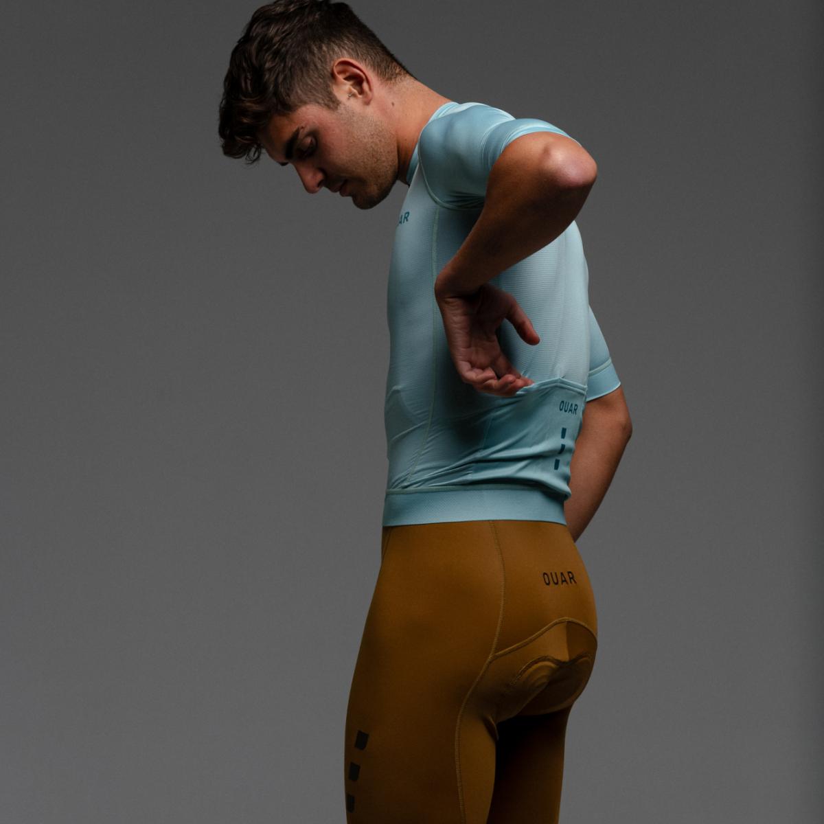 Culotte de ciclismo de Hombre Terroir EVO OUAR - Amarillo / Marrón Amarillo / Marrón-15
