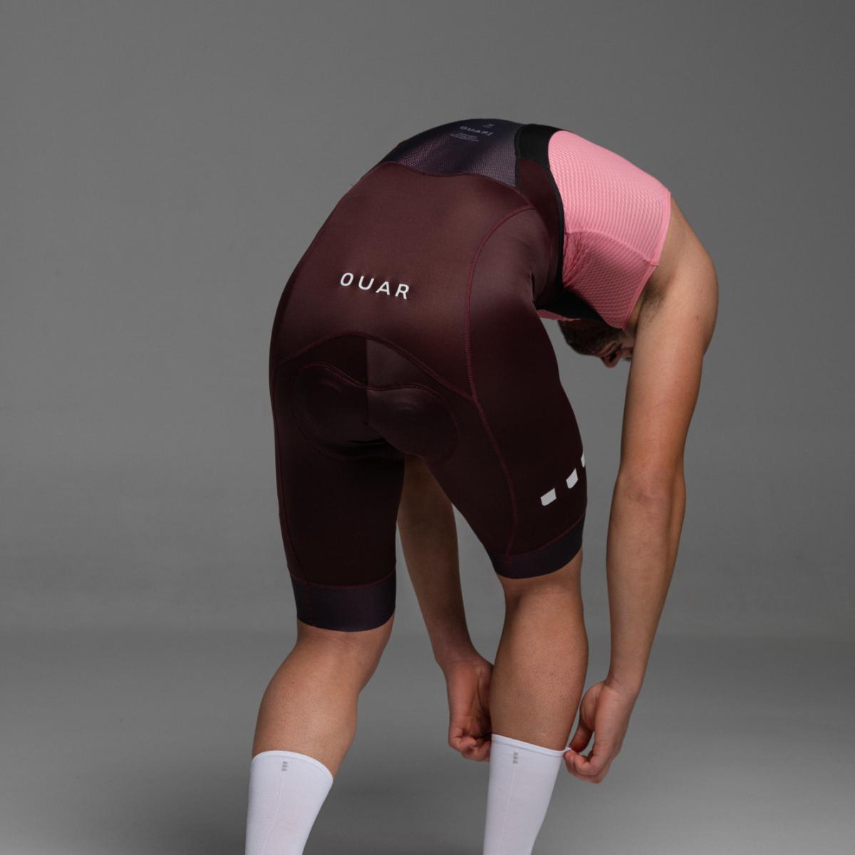 Culotte de ciclismo de Hombre Dark Burdeos EVO OUAR - Burdeos Burdeos-6
