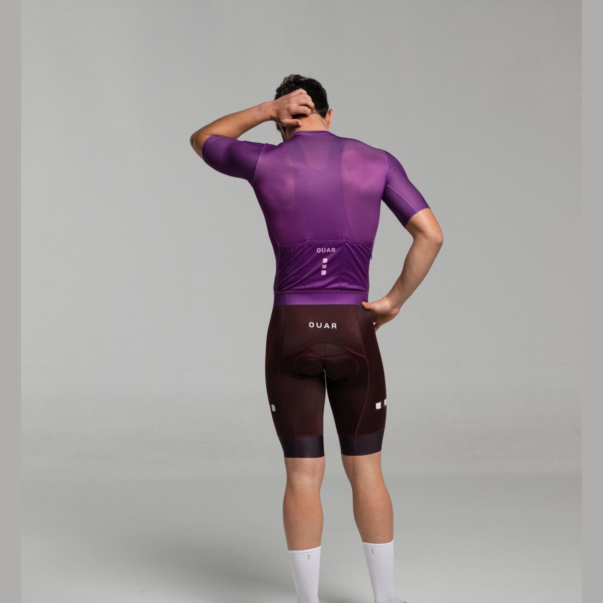 Culotte de ciclismo de Hombre Dark Burdeos EVO OUAR - Burdeos Burdeos-14