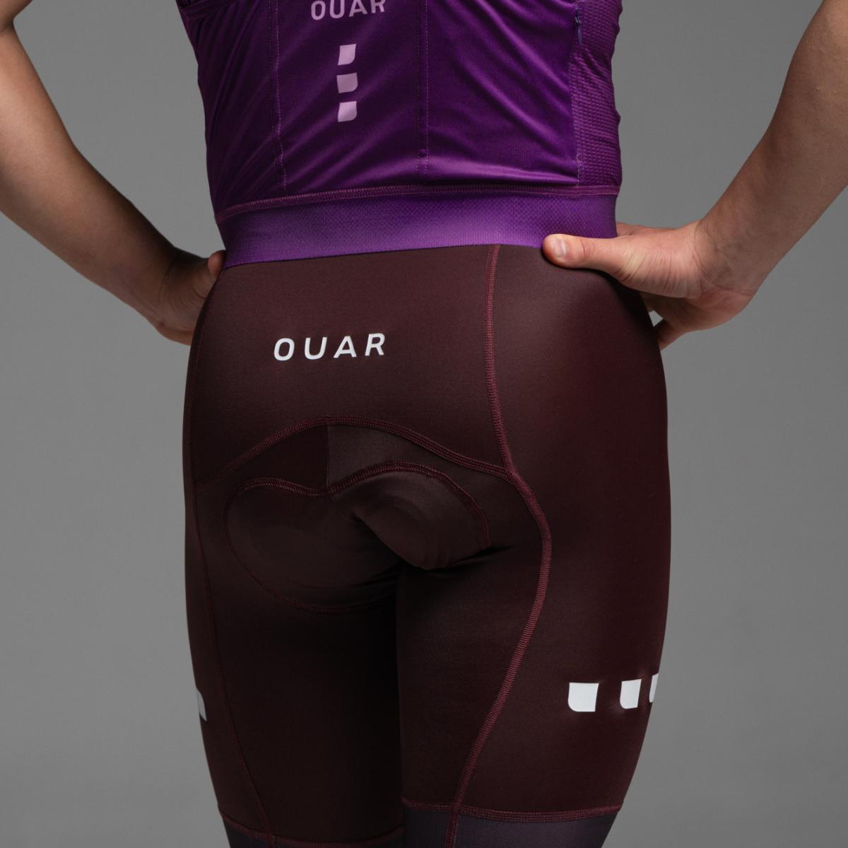 Culotte de ciclismo de Hombre Dark Burdeos EVO OUAR - Burdeos Burdeos-15