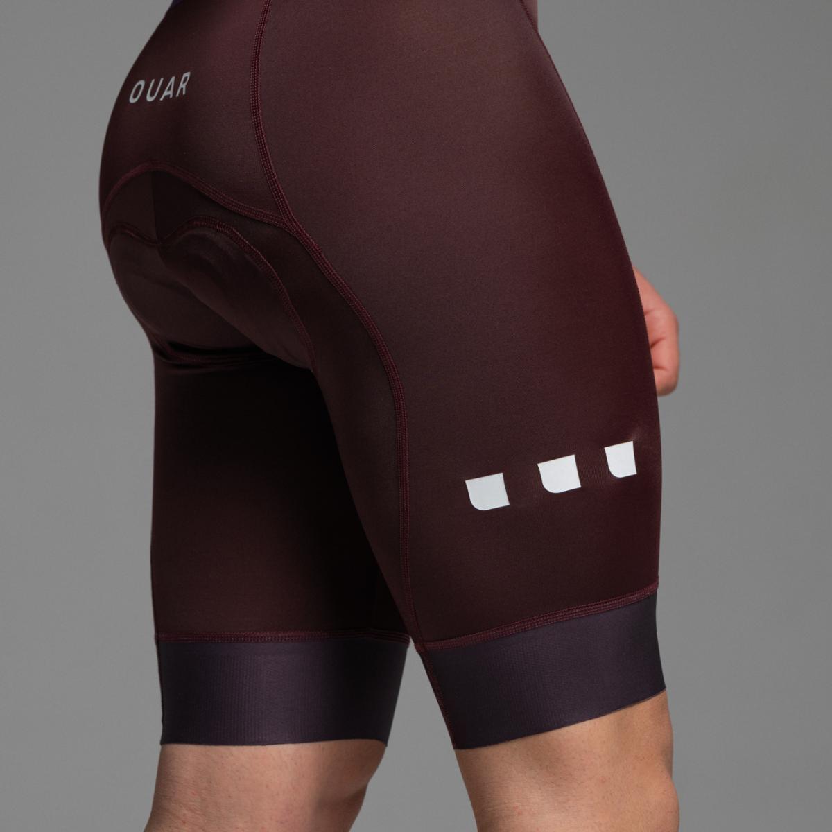 Culotte de ciclismo de Hombre Dark Burdeos EVO OUAR - Burdeos Burdeos-16