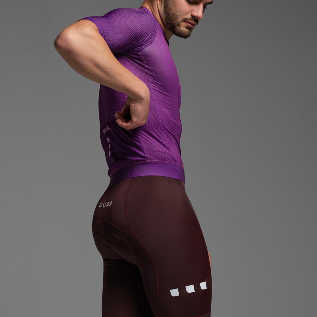 Culotte de ciclismo de Hombre Dark Burdeos EVO OUAR - Burdeos Burdeos-17