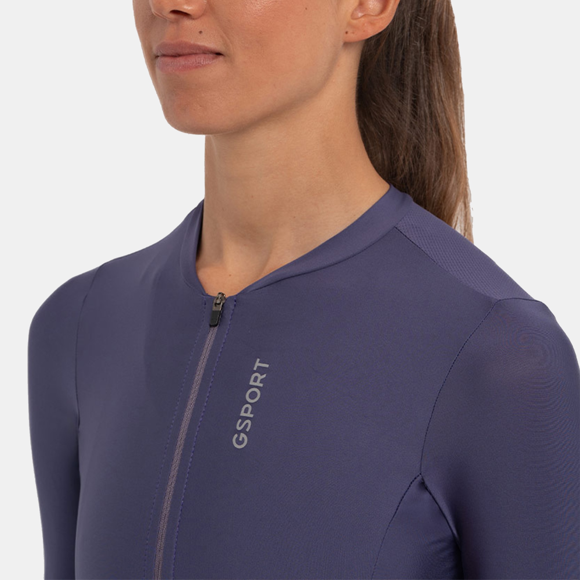 Camisola Desportiva de Manga Comprida Aero Sapphire Roxo-4
