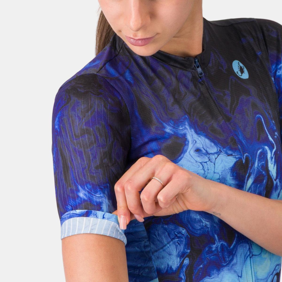 Camisola Desportiva de Ciclismo Cosmic Vortex Roxo-7