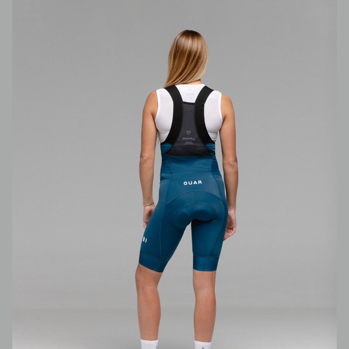 Imagen 2 de Culotte de ciclismo de Mujer Aqua EVO OUAR - Azul verdoso Azul verdoso