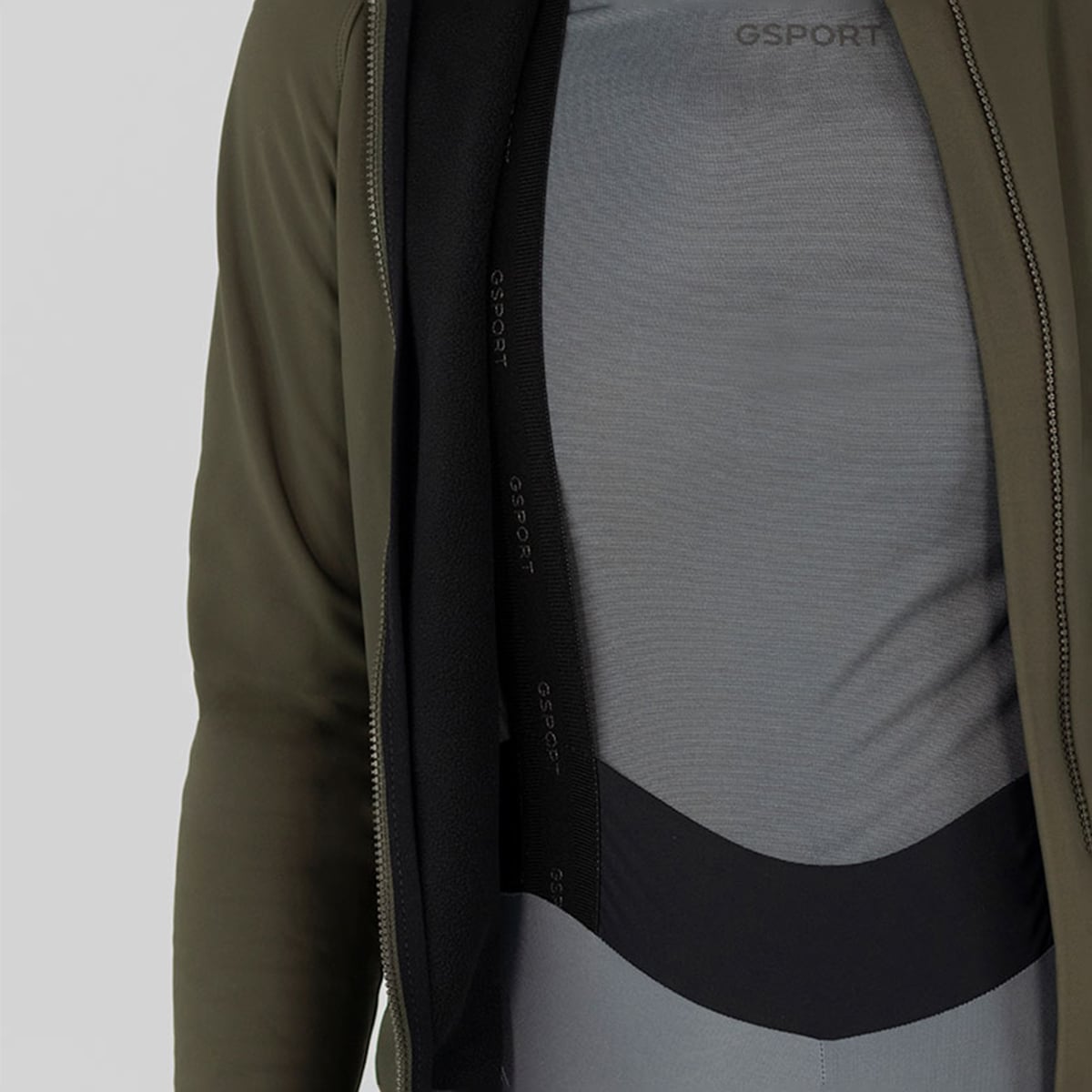 Casaco Unissexo Pro Team Gavia Army Preto-3