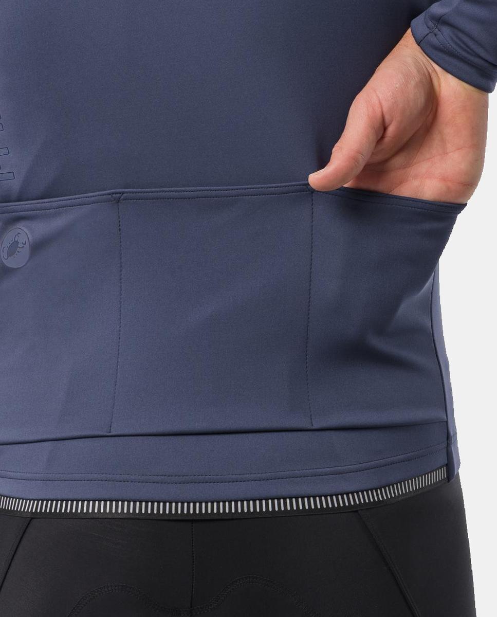 Chaqueta de Ciclismo de Hombre Espresso 2 Az Twilight Castelli - Azul Azul-6