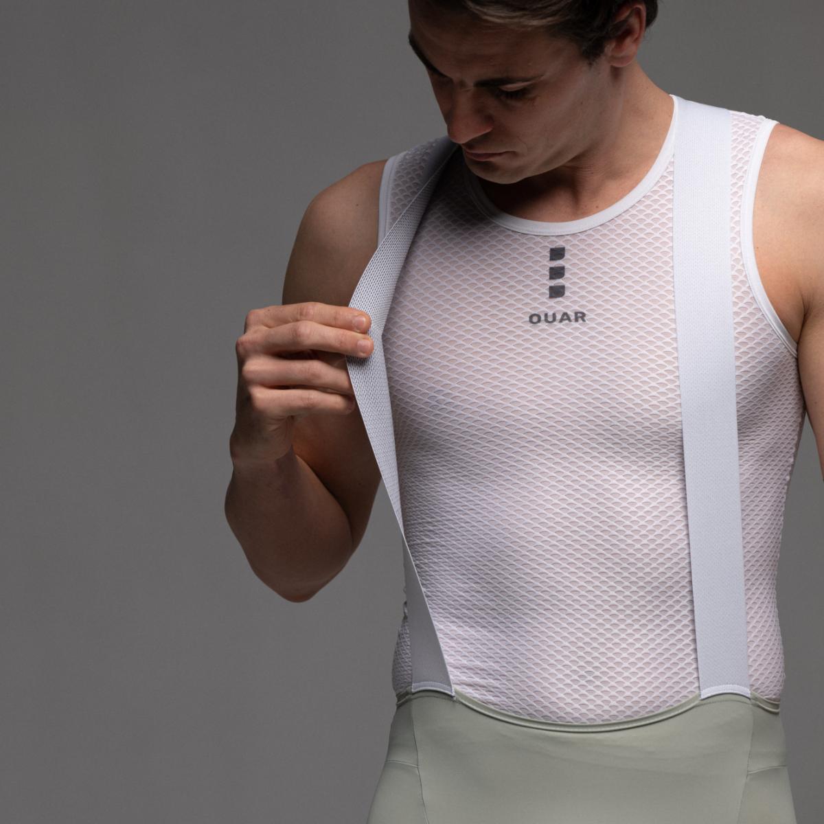 Imagen 4 de Camiseta de ciclismo Unisex White Base Layer OUAR - Blanco Blanco