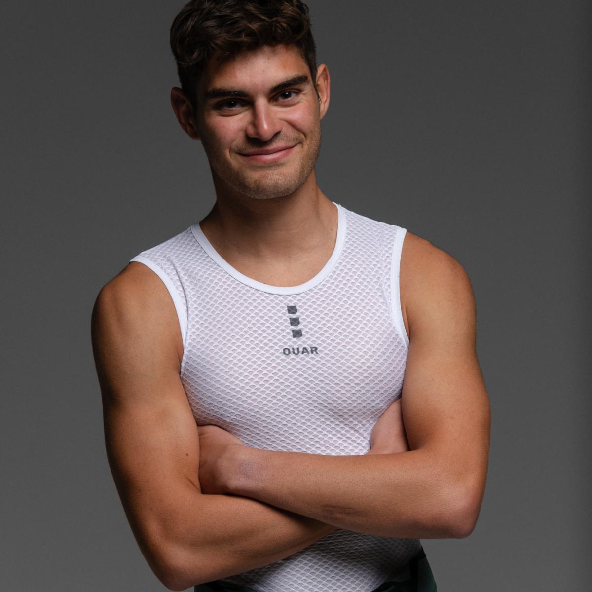 Imagen 10 de Camiseta de ciclismo Unisex White Base Layer OUAR - Blanco Blanco