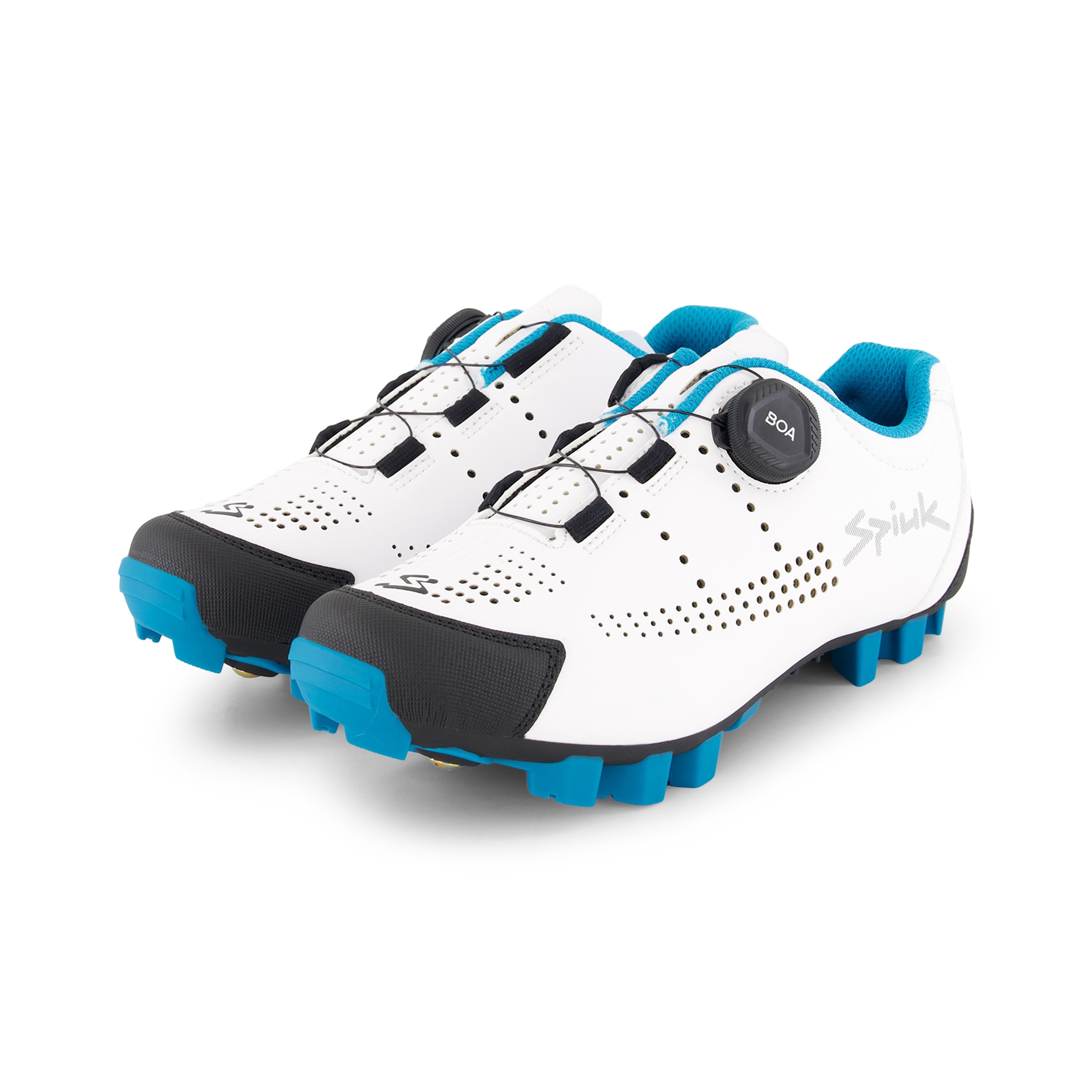 Sapatilhas de Ciclismo de Montanha Unissexo Vega Branco / Azul-6