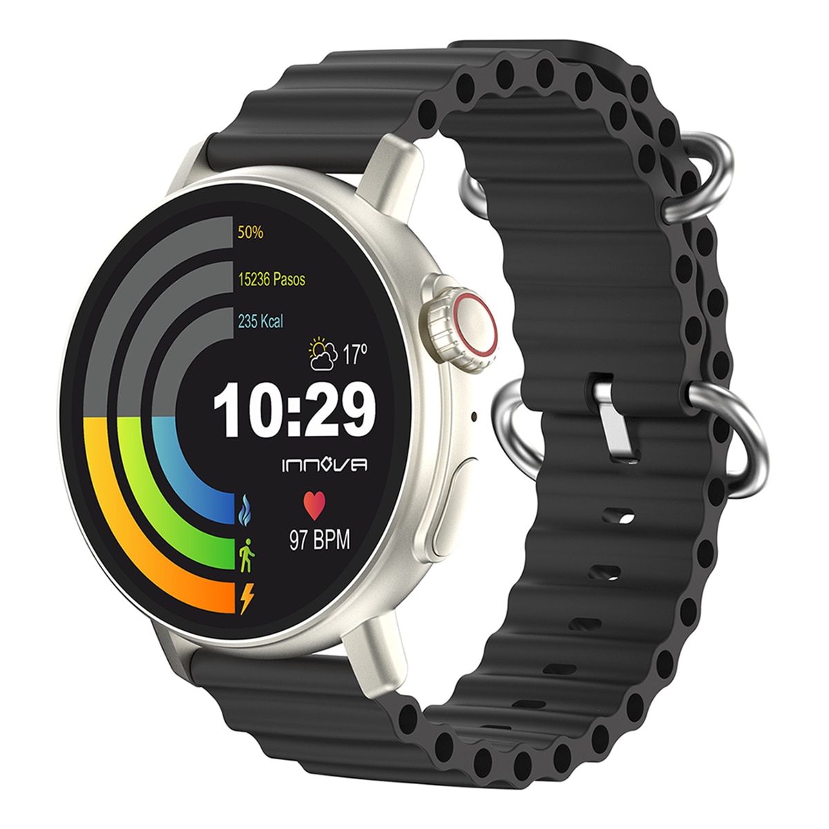 Smartwatch sw38 Preto mate-1