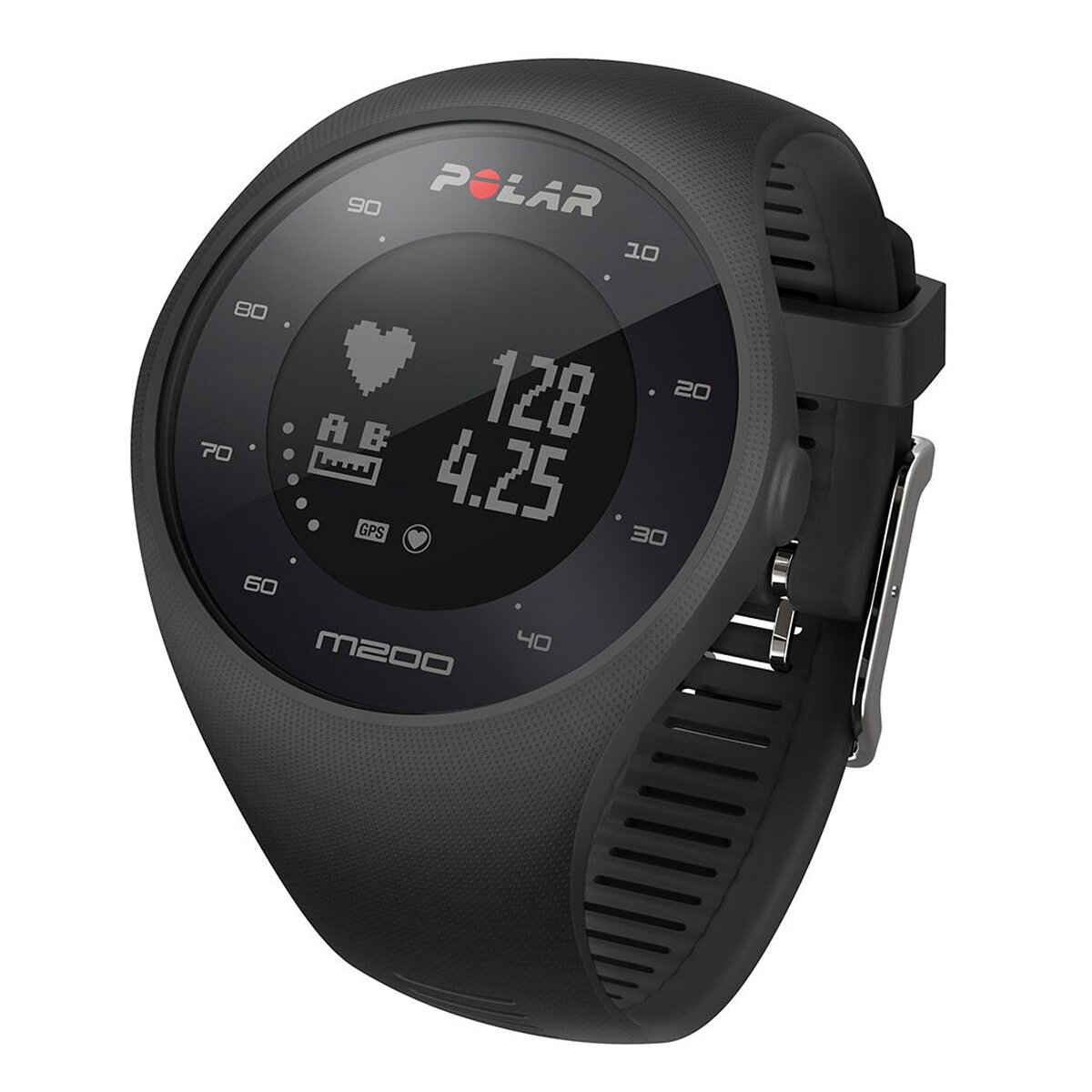 Relógio GPS com pulsómetro M200 Polar Preto-1
