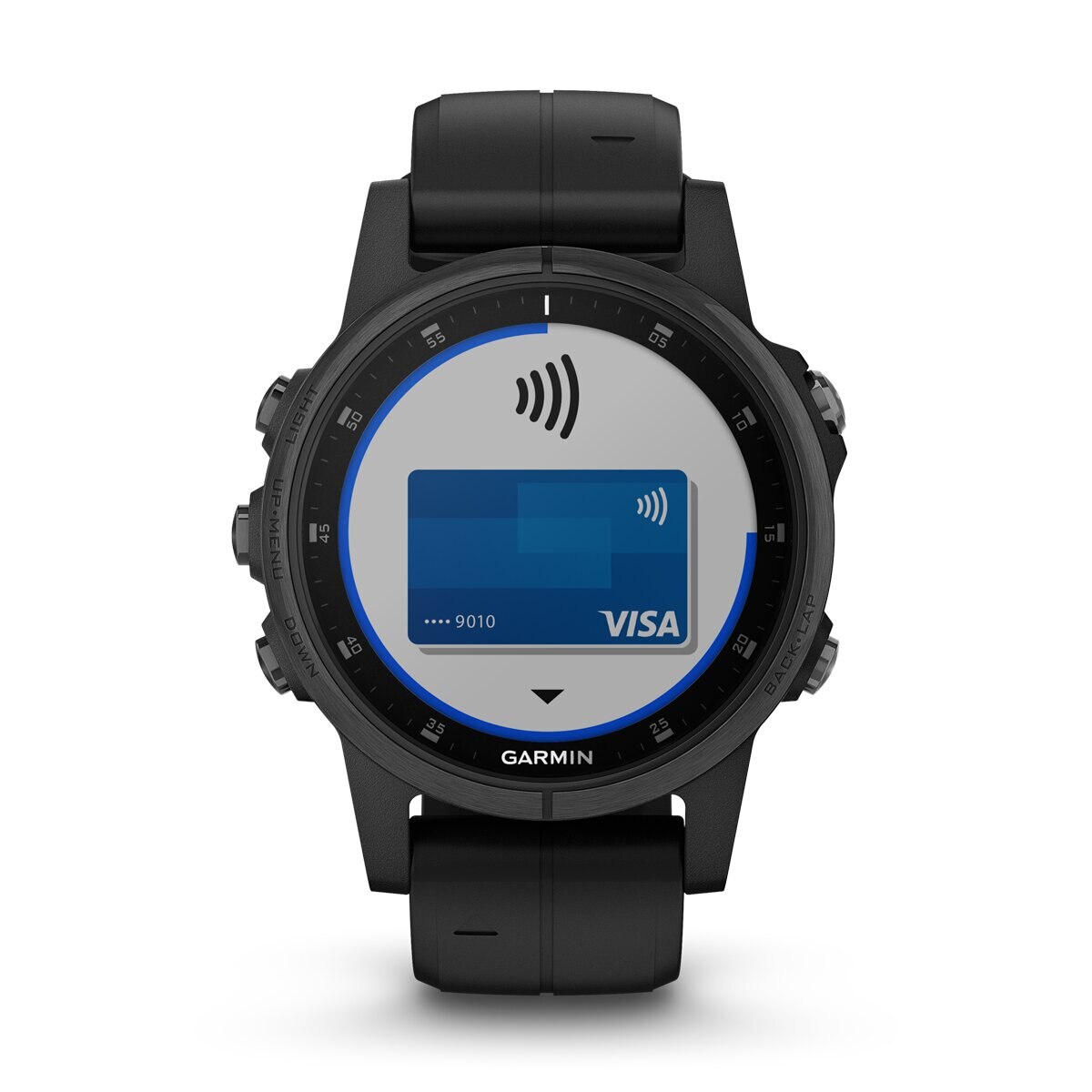 Relógio GPS com pulsómetro Fénix 5S Plus Zafiro Garmin Preto-5