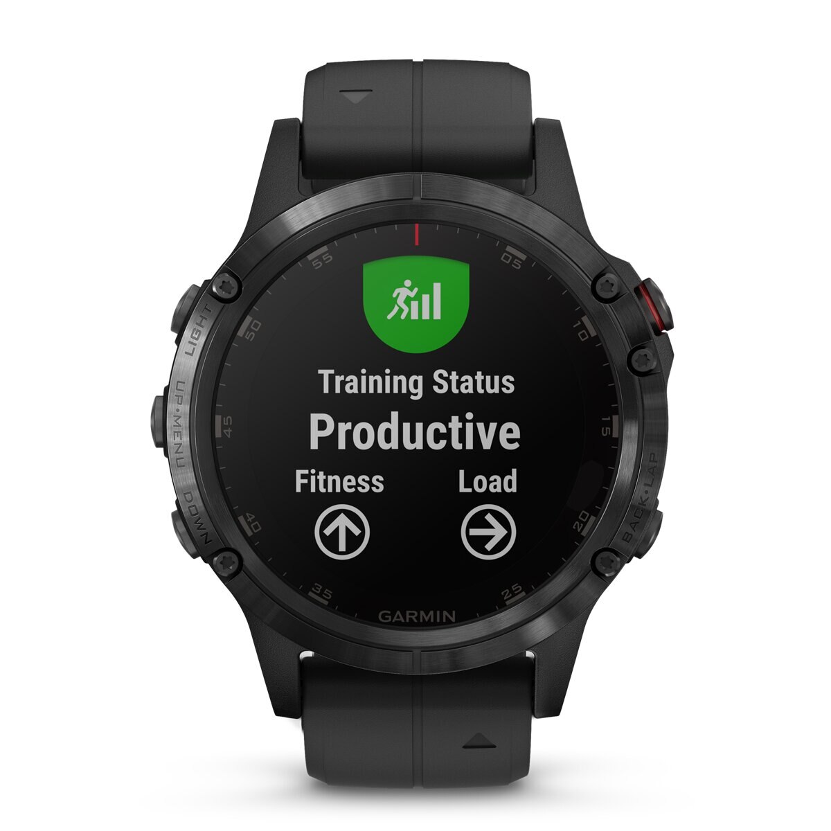 Relógio GPS com pulsómetro Fénix 5 Plus Zafiro Garmin Preto-4