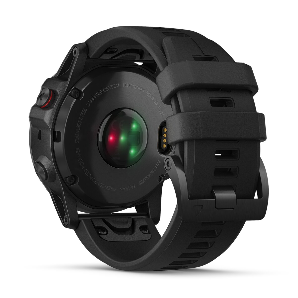 Relógio GPS com pulsómetro Fénix 5X Plus Zafiro Garmin Preto-2