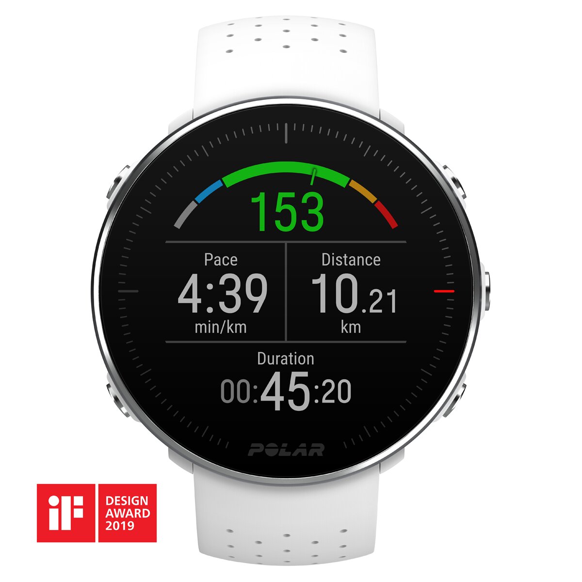 Relógio smartwatch GPS Vantage M Tamanho S-M Branco-10
