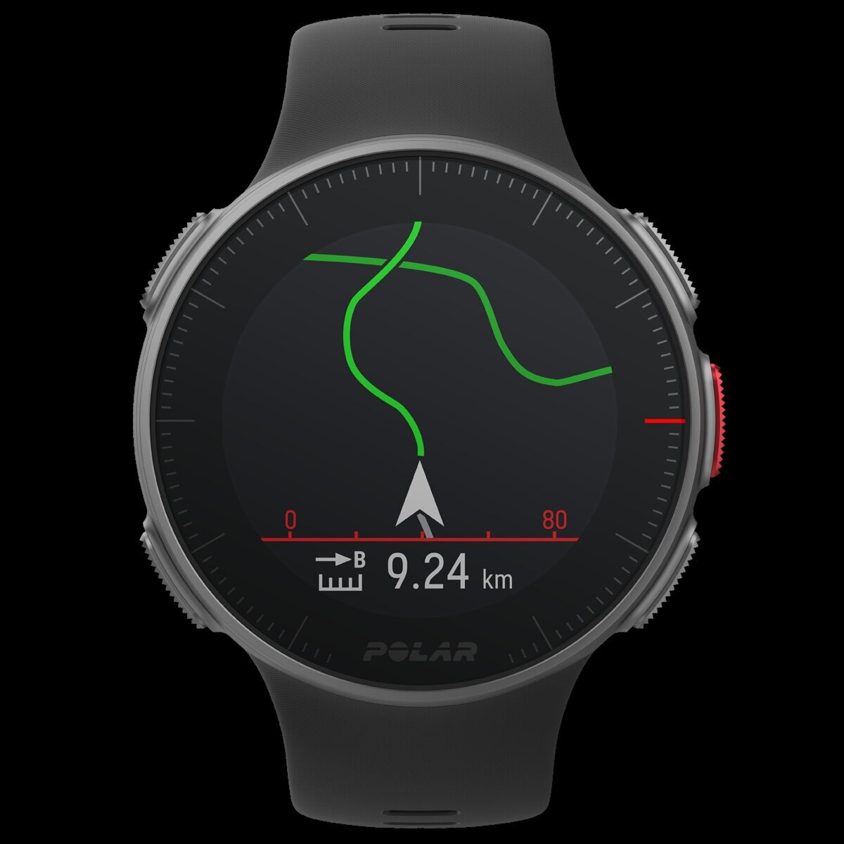 Relógio GPS com pulsómetro Vantage V Tamanho M-L Polar Preto-8