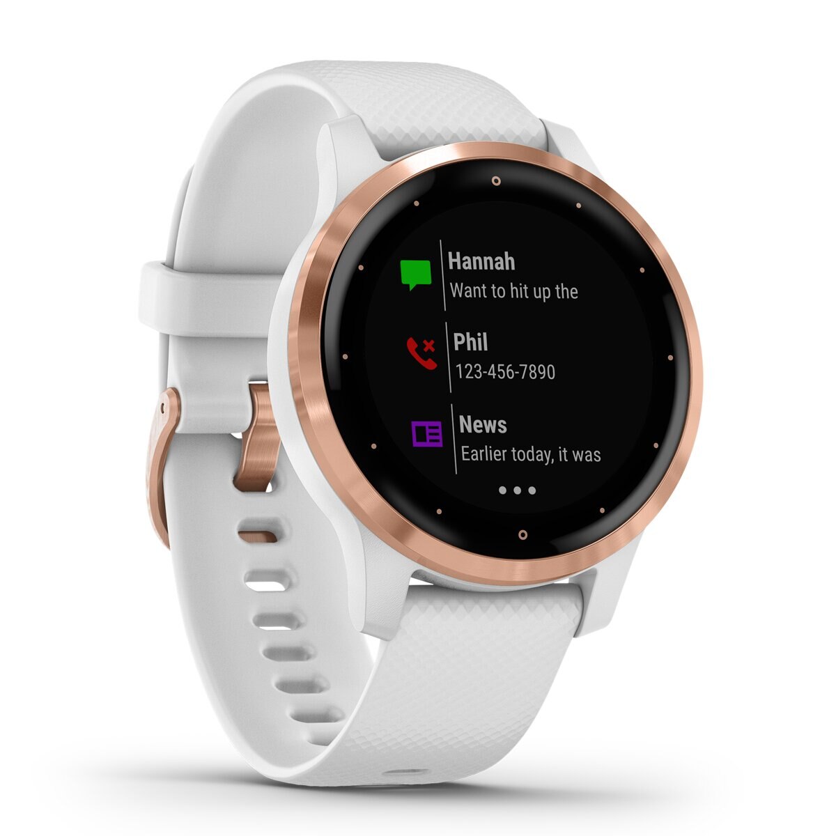 Relógio GPS com pulsómetro Vivoactive® 4S Tamanho S Branco / Dourado-4
