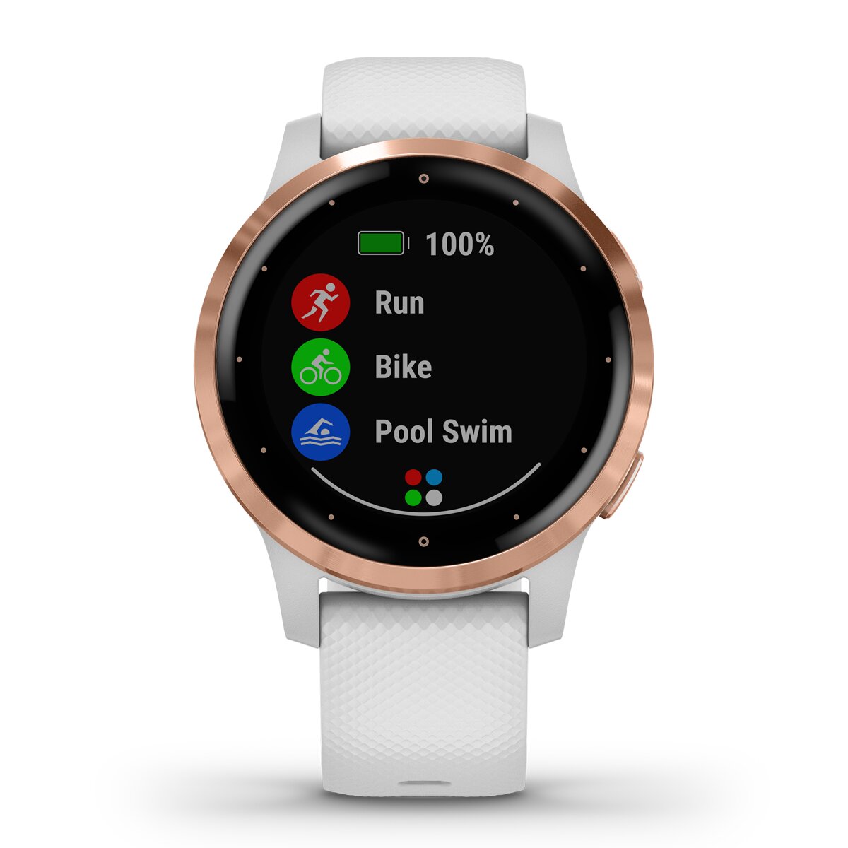 Relógio GPS com pulsómetro Vivoactive® 4S Tamanho S Branco / Dourado-6