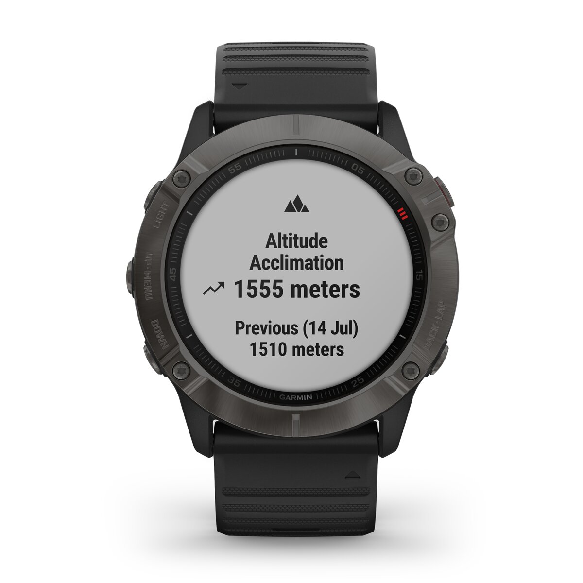 Relógio GPS com pulsómetro Fenix 6 Zafiro Garmin Cinzento / Preto-4