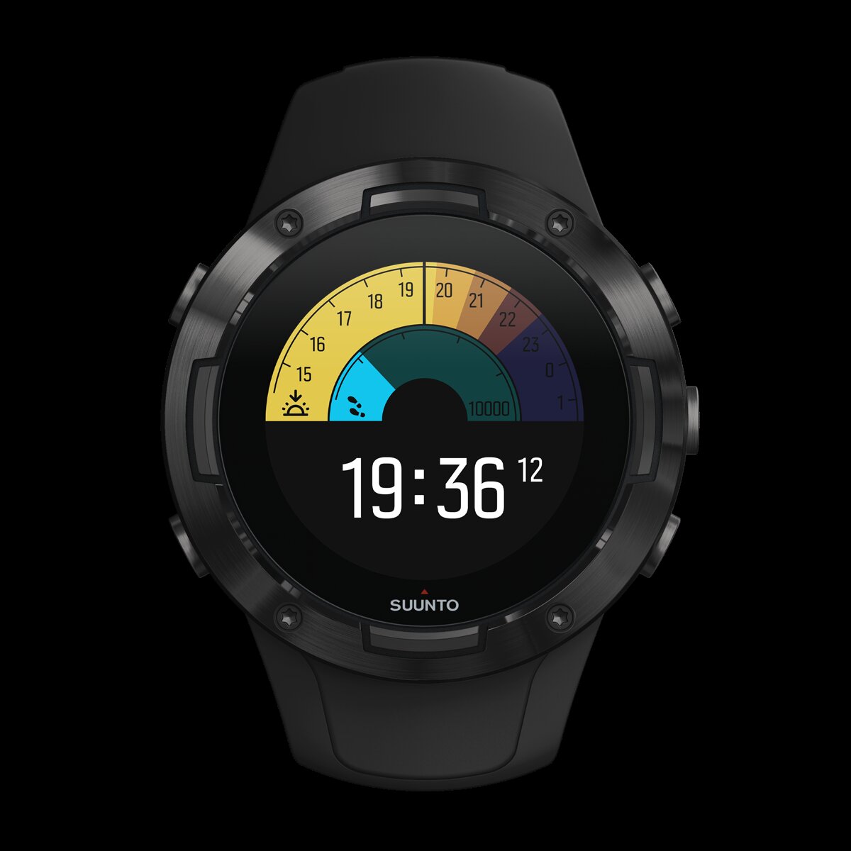 Relógio GPS Suunto 5 G1 All Black Suunto Preto-10