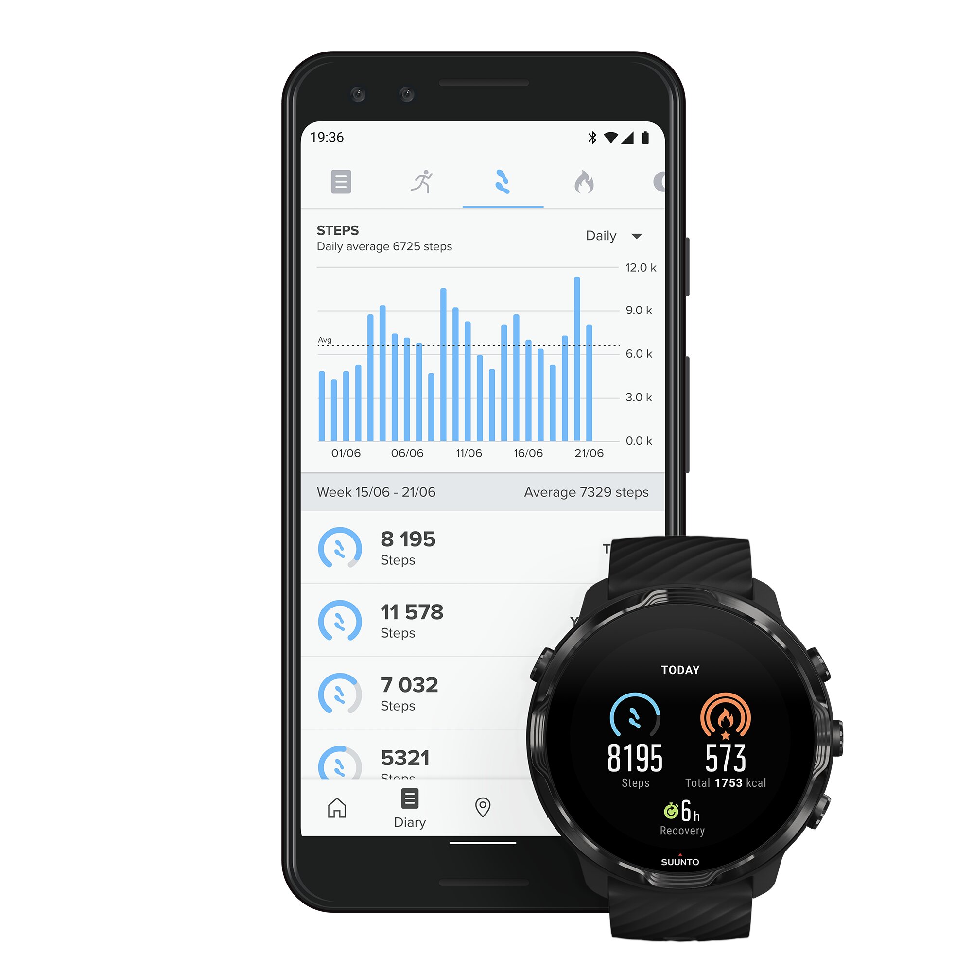Relógio Desportivo com GPS 7 Preto-2