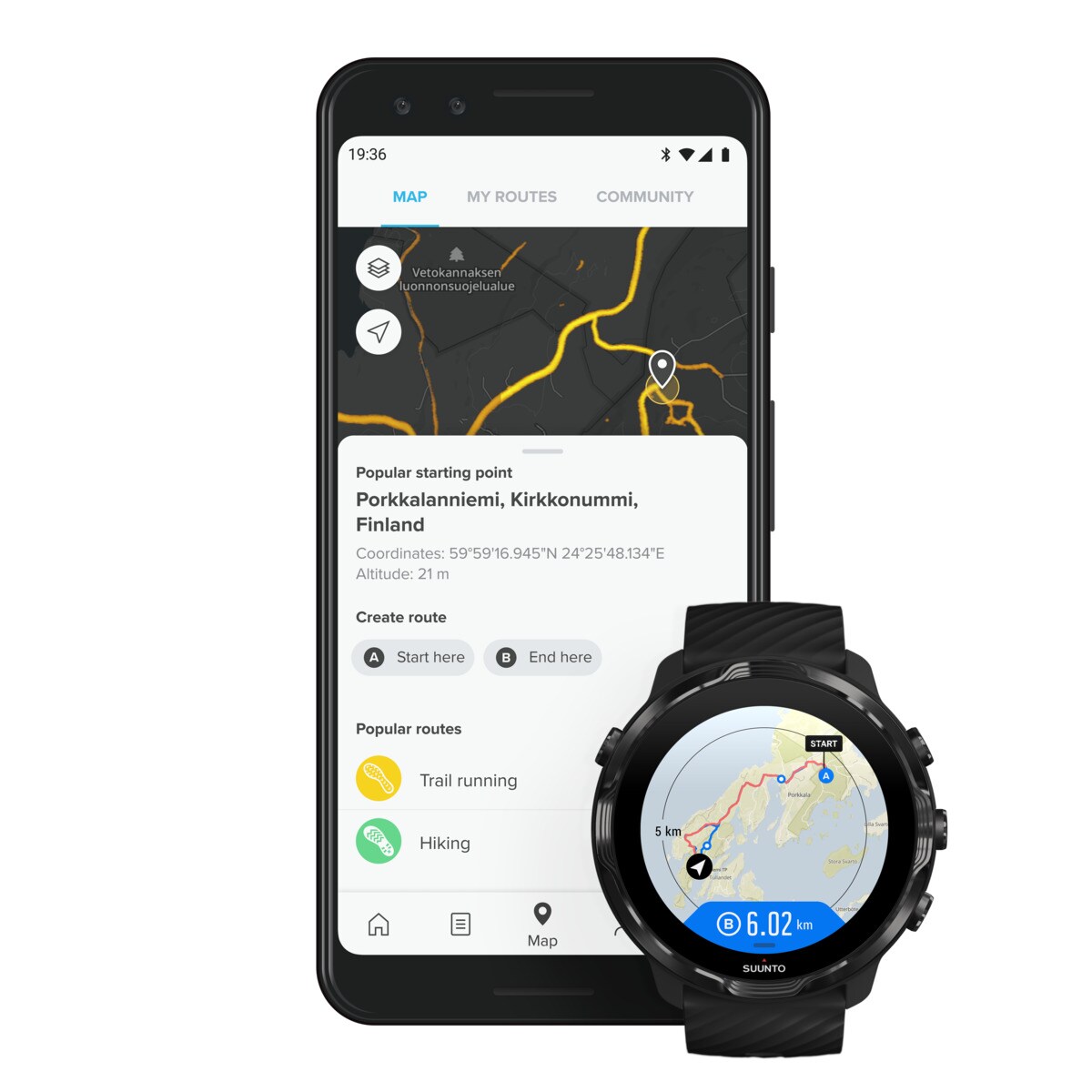 Relógio Desportivo com GPS 7 Preto-4