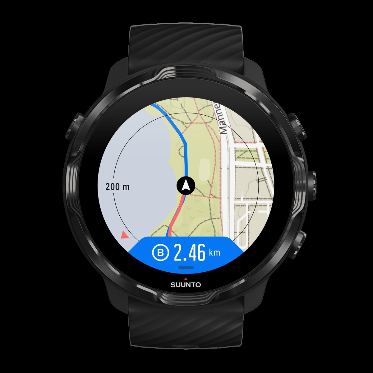 Relógio Desportivo com GPS 7 Preto-6