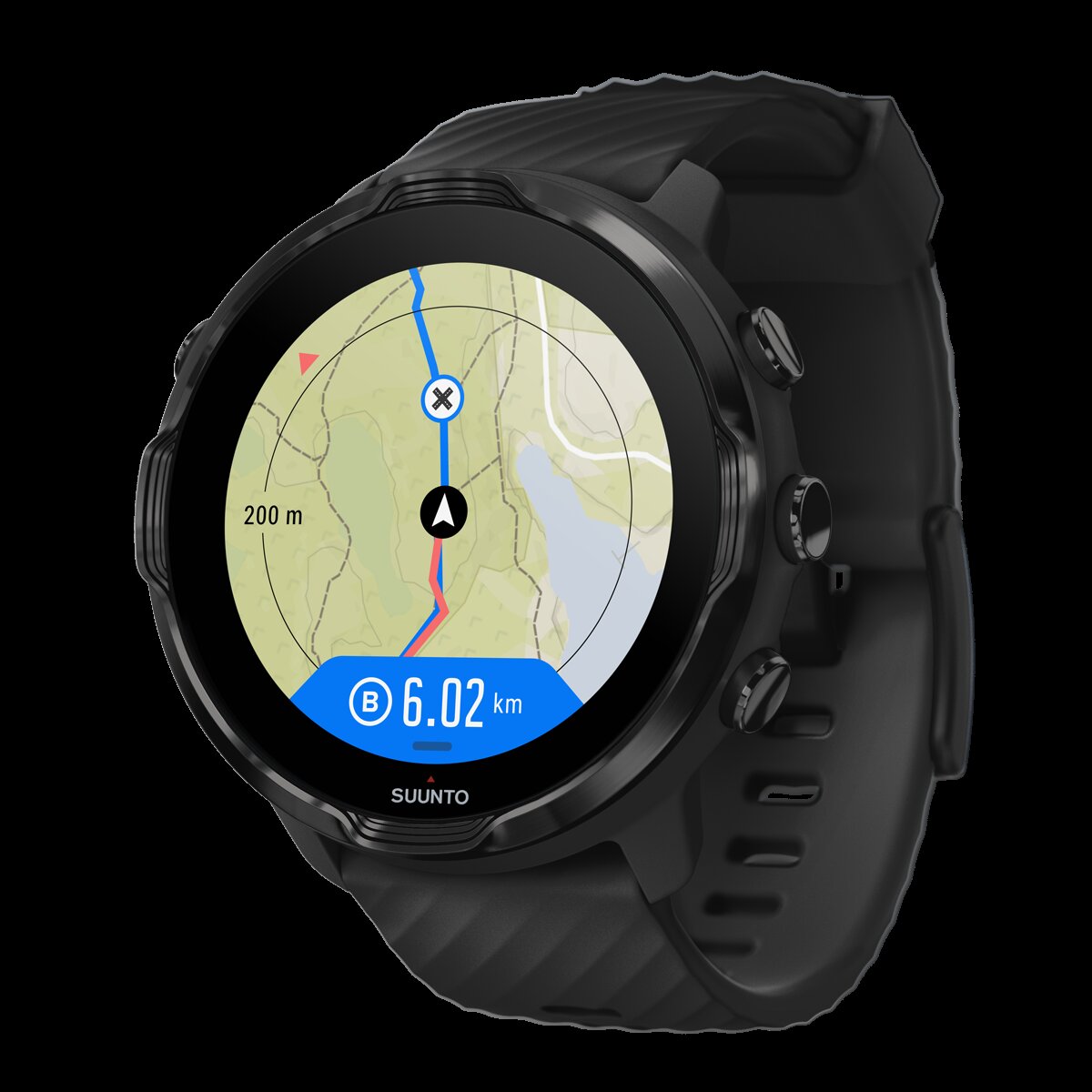 Relógio Desportivo com GPS 7 Preto-10
