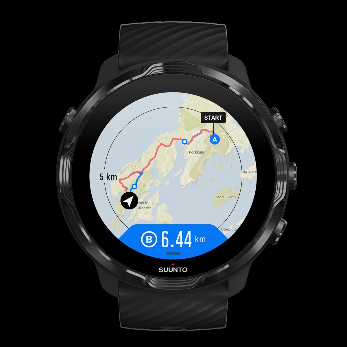 Relógio Desportivo com GPS 7 Preto-15