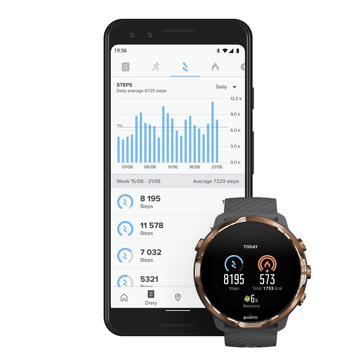 Smartwatch desportivo 7 Cinzento / Dourado-3