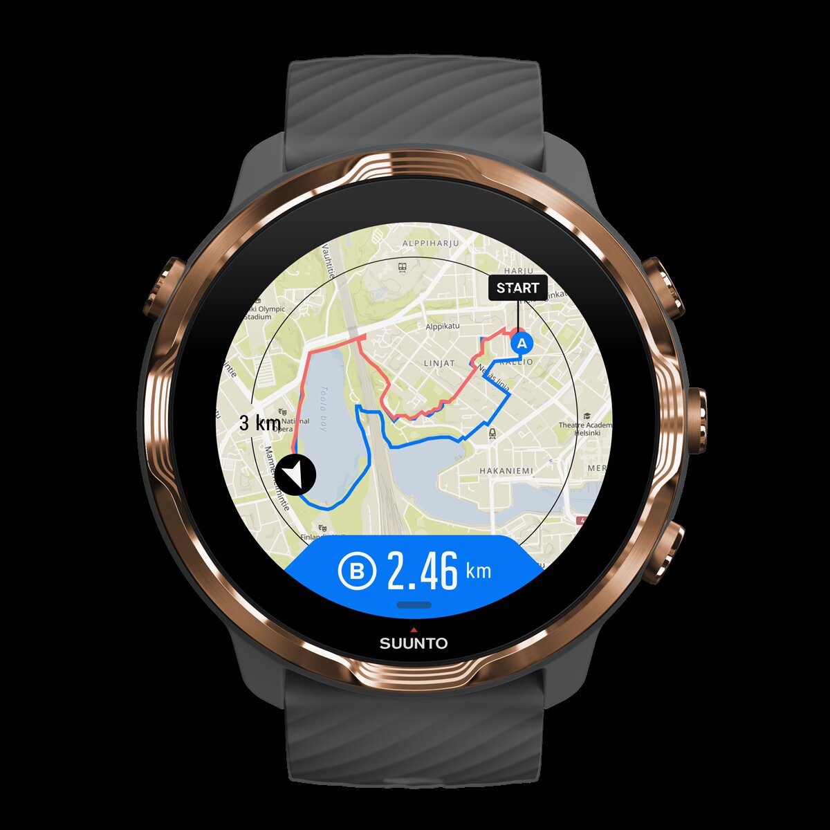 Smartwatch desportivo 7 Cinzento / Dourado-13