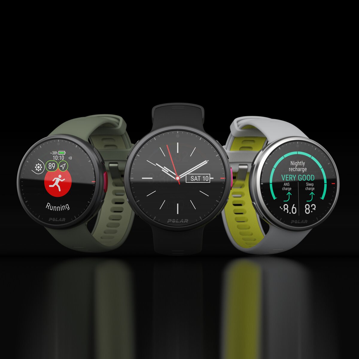 Relógio GPS Vantage V2 Tamanho M-L Cinzento/Verde-10