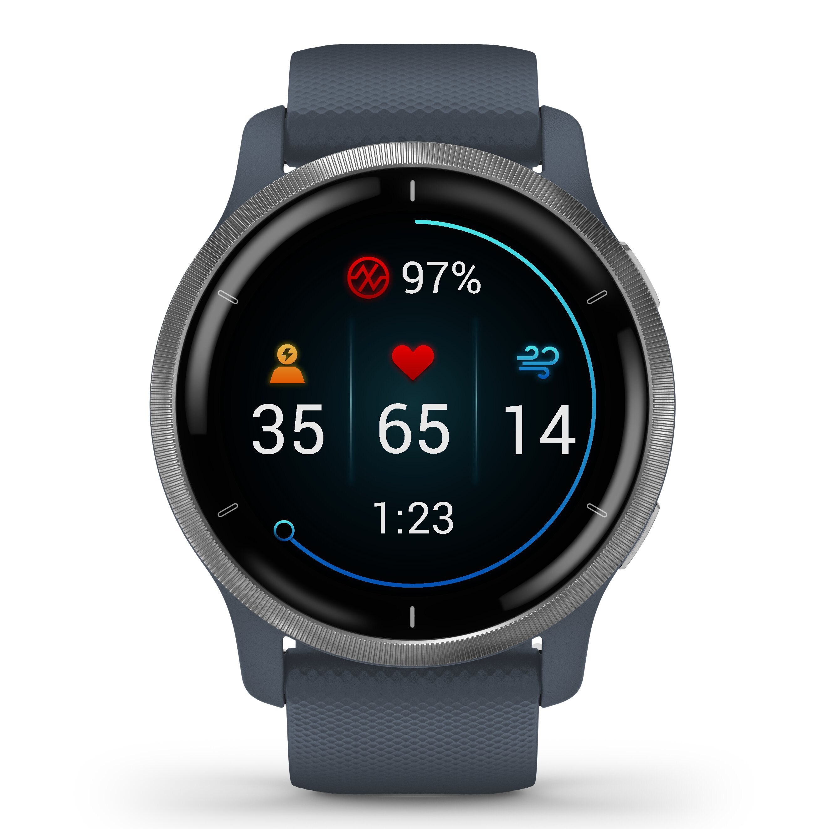 Relógio smartwatch Venu 2 Azul-acinzentado-2