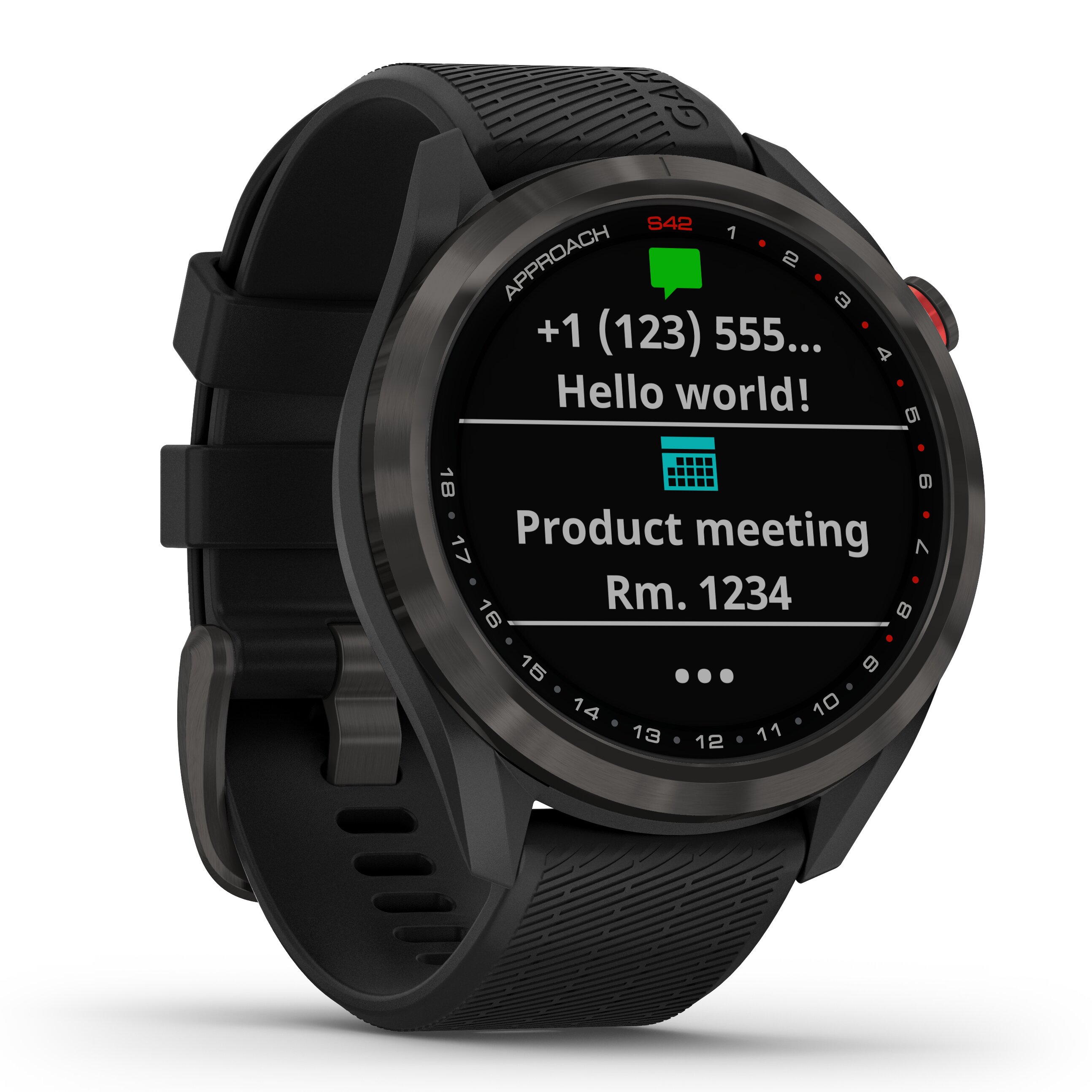 Reloj Smartwatch Approach S42 Garmin - Negro Negro-5