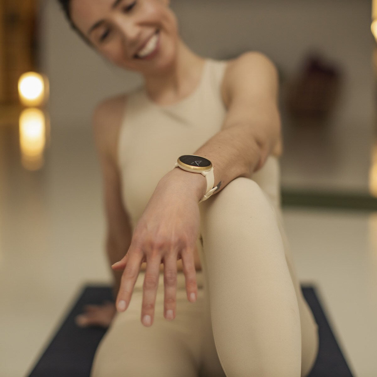Relógio smartwatch Ignite 2 Tamanho S-L Champanhe/Dourado-12